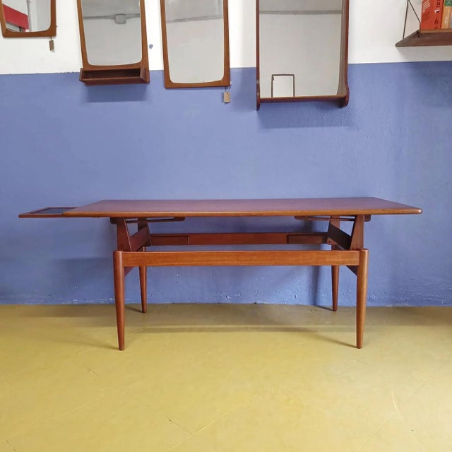 Vintage Danish Convertible Coffee Table, 1950s For Sale - Image 6 of 13