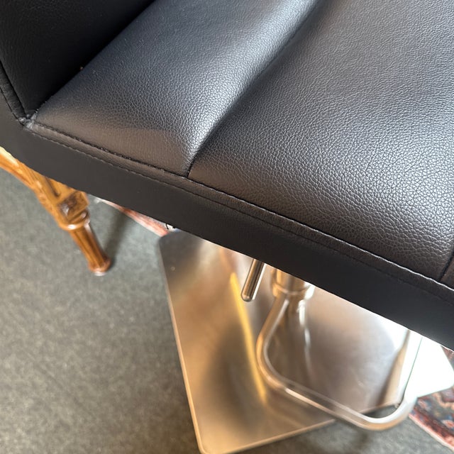 Zuri Furniture Lush Adjustable Swivel Bar Stool For Sale - Image 13 of 13