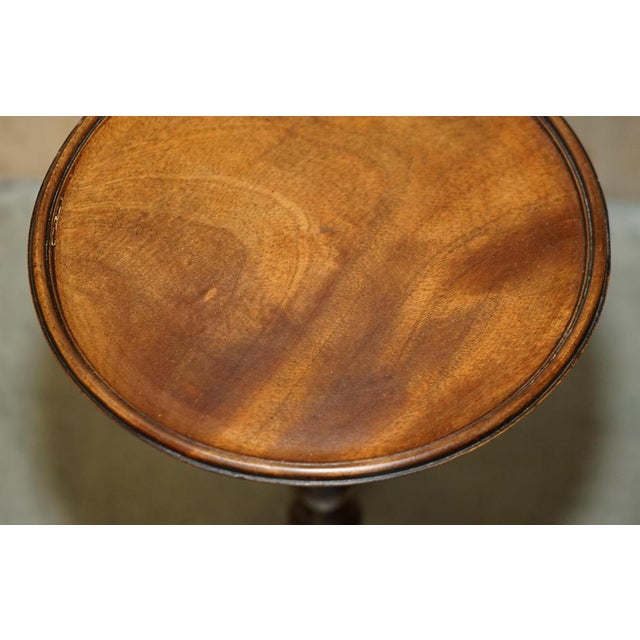Turned Hardwood Tripod Lamp Side Table For Sale - Image 15 of 16