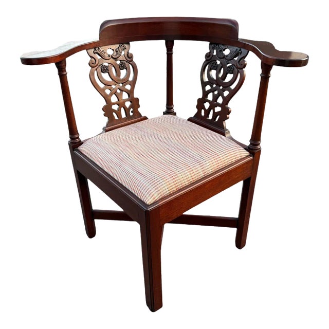 Mid 20th Century Chippendale Corner Chair For Sale