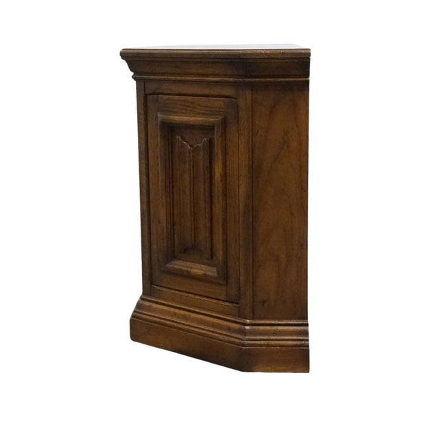 Drexel Furniture Bishopsgate Collection Solid Walnut English Tudor Style 65" Buffet 160-134-6 For Sale - Image 12 of 13