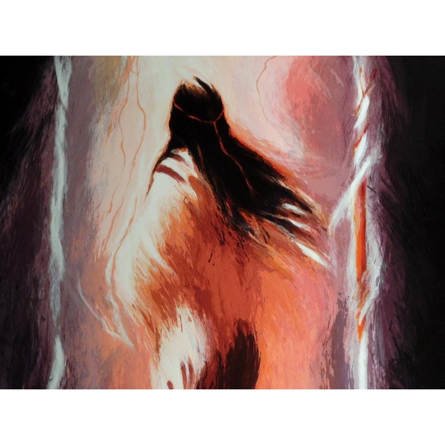 Impressionist 1990s Larry Fodor Ritual Art Original Signed Serigraph Le #D Artwork Art Submit Offer! For Sale - Image 3 of 5