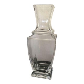 Baccarat Elegant Vintage Clear Crystal Vase For Sale