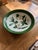Ceramic 1950s Majolica Large Serving Bowl Hartman Studios of Los Angeles, California Magnolia For Sale - Image 7 of 9