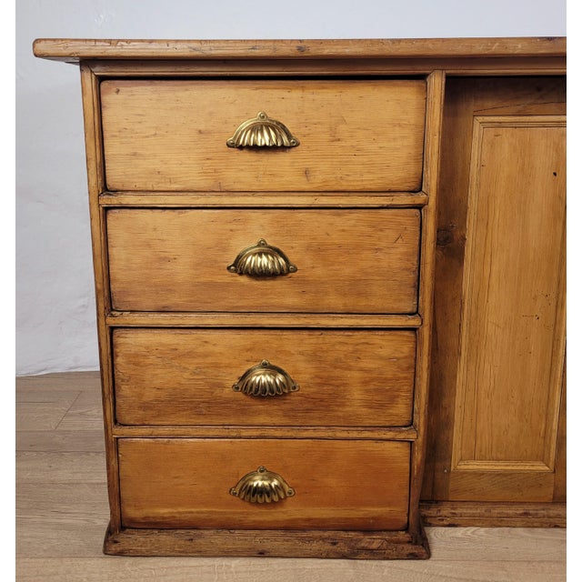 Victorian Sideboard in Pine with Drawers, 1890 For Sale - Image 4 of 18