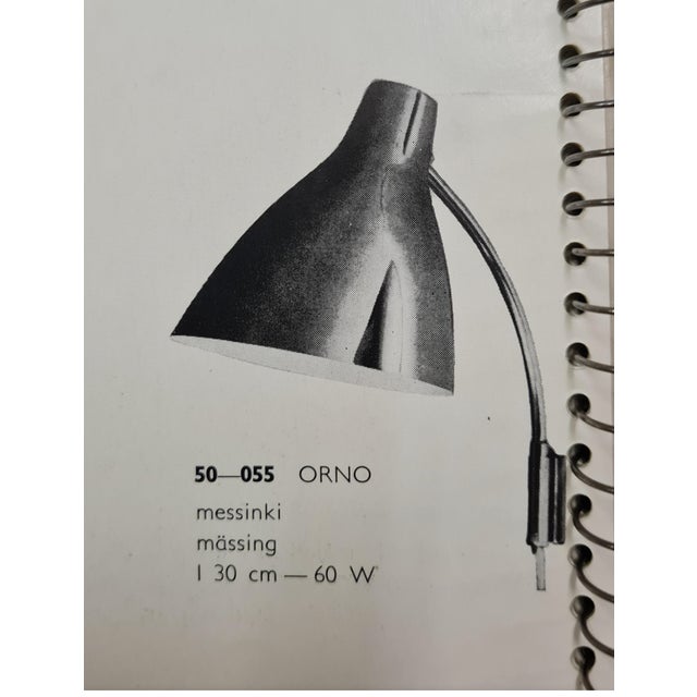 Model 50-055 Wall Lamp by Lisa Johansson-Pape for Orno, 1950s For Sale - Image 14 of 15