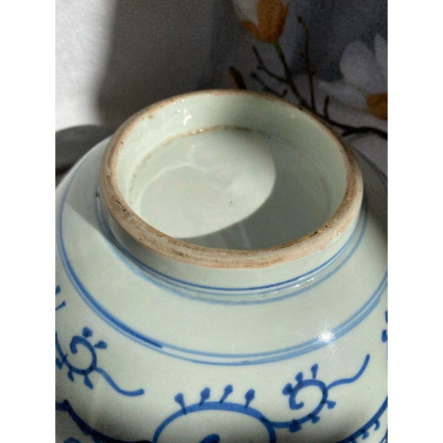 19th Century Japanese Hirado-Style “Helmet” Bowl With Sho-Chiku-Bai Motif For Sale - Image 14 of 18