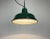 Small Industrial Green Enamel Pendant Lamp, 1960s For Sale - Image 10 of 13
