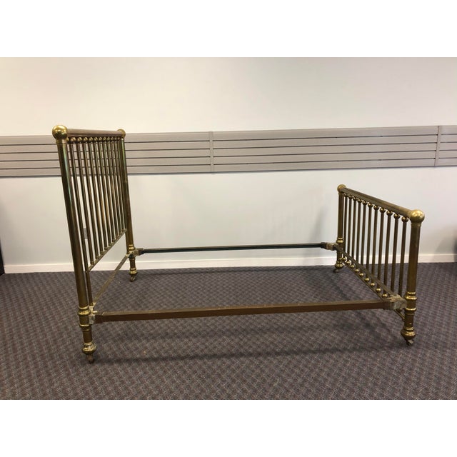 Vintage Brass Complete Bed Frame - Full Size - Headboard ...