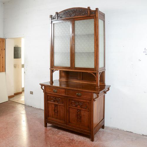 2-Body Sideboard Display Cabinet For Sale - Image 3 of 9