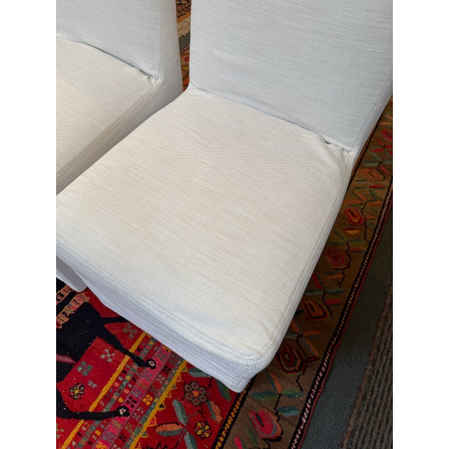 Restoration Hardware Ellison High Back Slipcover Dining Chairs, Set of Four For Sale - Image 11 of 13