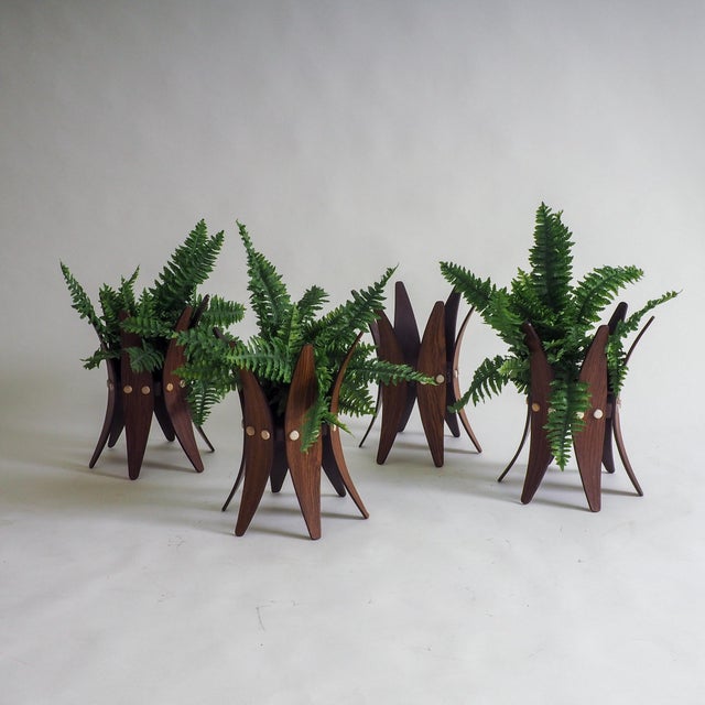 Mid-Century Plant Stands, 1960s, Set of 4 For Sale - Image 15 of 18