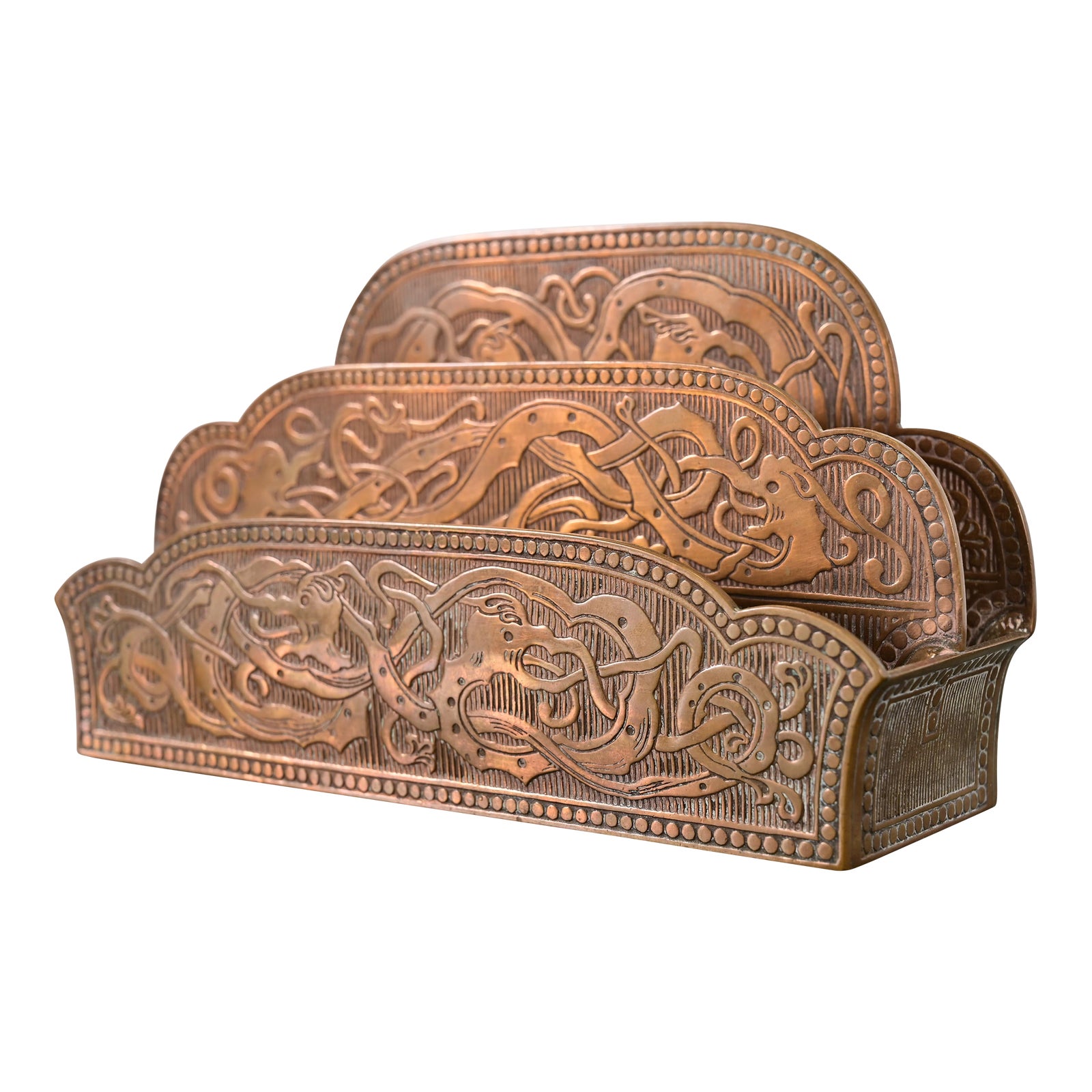 Marshall Field & Co. Antique Viking Bronze Letter Rack, Circa 1910 ...