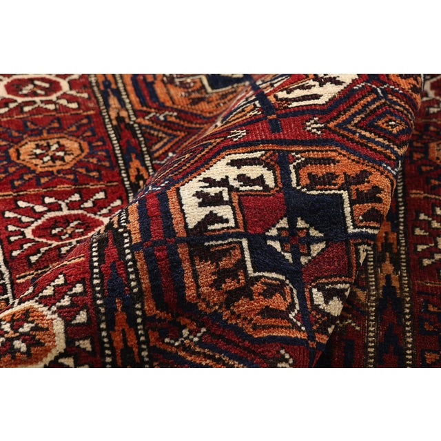 Vintage Persian Turkoman Rug, 03'03 X 04'09 For Sale In Dallas - Image 6 of 10