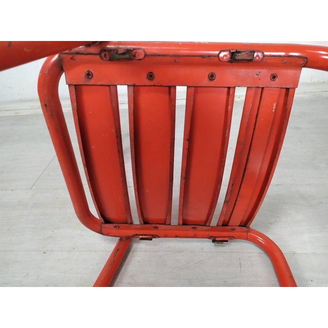 Iron Garden Chairs from Tolix, 1950s, Set of 4 For Sale - Image 15 of 18