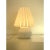 Modern Striped Milky-White Fungo Murano Glass Style Table Lamp by Simoeng For Sale - Image 6 of 9