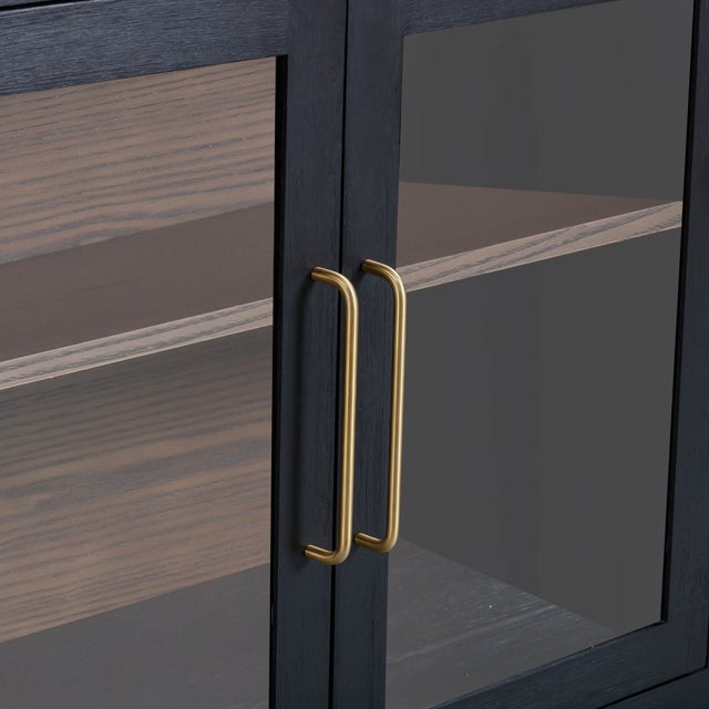 Marlow Black Wood Console For Sale - Image 9 of 9