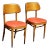 Vintage Pair Thonet Mid Century Modern Bentwood Bistro Chairs For Sale