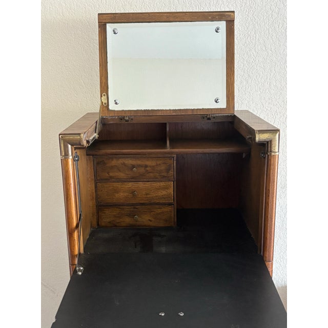 Drexel 1970s Drexel Accolade Campaign Lingerie Vanity Jewelry Chest For Sale - Image 4 of 6