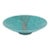 Vintage Swedish Gustavsberg Argenta Turquoise Green Ceramic Bowl With Silver Lines, 1950's For Sale