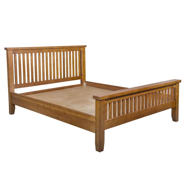 Mission Oak Slat Bed - Michael's Cherry For Sale - Image 4 of 9