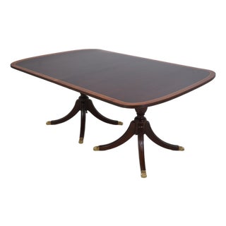Stickley Banded Border Duncan Phyfe Dining Room Table For Sale
