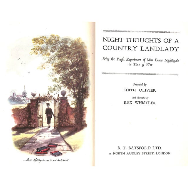 Traditional "Night Thoughts of a Country Landlady" 1943 Olivier, Edith For Sale - Image 3 of 11