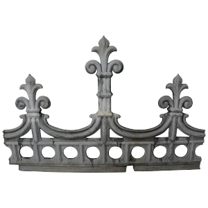 Vintage Zinc Architectural Fragment