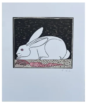 François-Xavier Lalanne, Le Lapin (The Rabbit), 2004, Lithograph