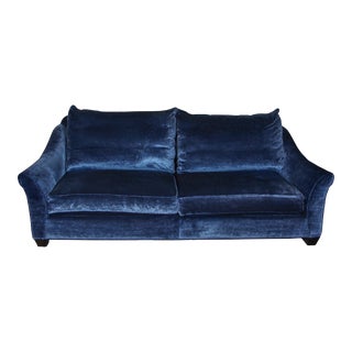 Verellen Custom Modern Classic Velvet Sofa, With Label For Sale