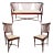 19th Century English Regency Mahogany Parlor Set Settee and Pair of Side Chairs, Set of 3 For Sale