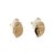 Modern A Late 20th-Century 14 Karat Mazza Shell and Pearl Earrings, Pair For Sale - Image 3 of 4