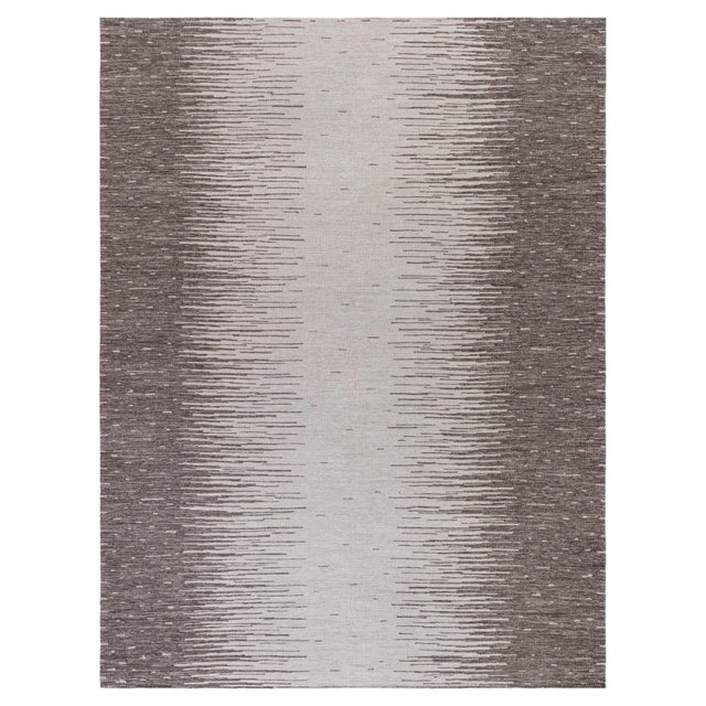 Modern Forel Scandinavian Style Flat Weave Wool Rug by Doris Leslie Blau For Sale