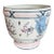 Vintage Chinoiserie Ceramic Cachepot Planter With Relief Ram Head Handles For Sale