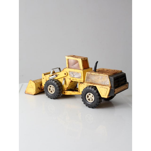 Vintage NYLint Metal Front Loader Toy Truck For Sale - Image 9 of 13