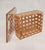 Mid-Century Modern Acrylic Glass and Vienna Straw Box from Christian Dior, 1980s For Sale - Image 6 of 11