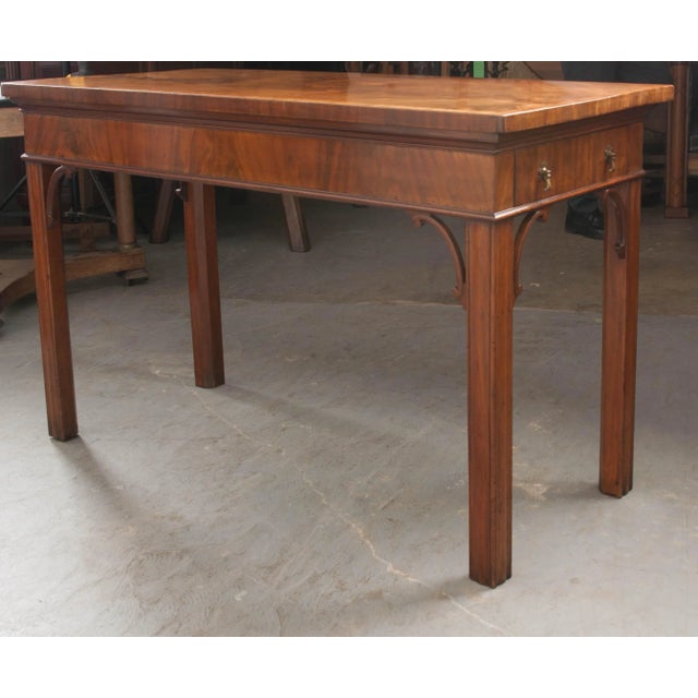 Dutch 18th Century Mahogany and Walnut Console-Serving Table For Sale In Baton Rouge - Image 6 of 13