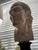 1960s Large Neoclassical Classical Male Bust Sculpture – White Stone/Marble on Black Marble Base For Sale - Image 10 of 12