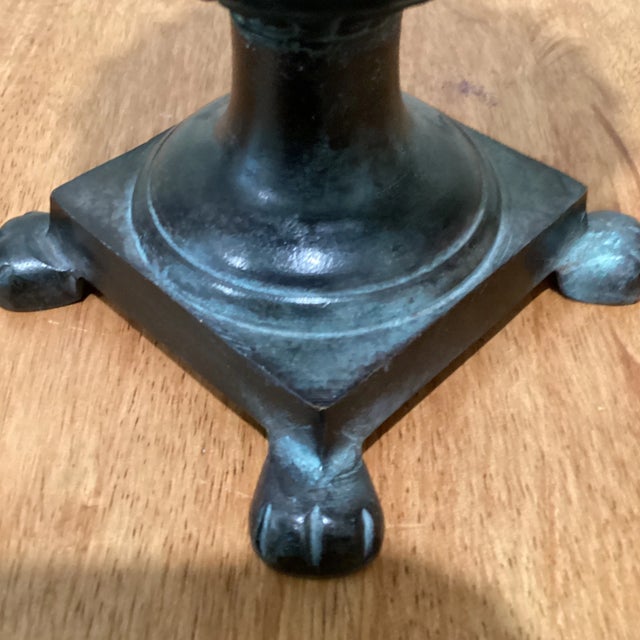 Mid 20th Century Mid 20th Century Vintage Bronze Brass Footed Urn Planter For Sale - Image 5 of 13