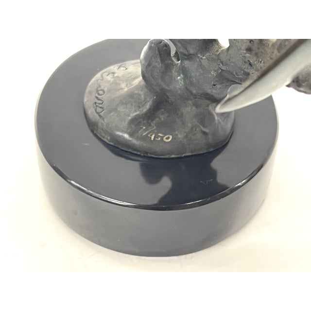 The Majestic Dolphin Signed Dale Evers - 7/450 Limited Edition, Bronze With Marble Base Signed Dale J. Evers limited...