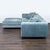 Modern Rove Concepts Modern Light Blue Velvet Sectional Sofa With Ottoman For Sale - Image 3 of 8