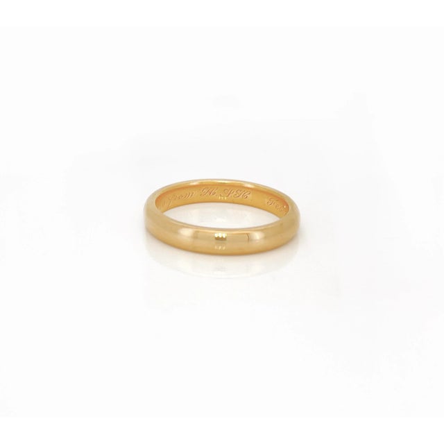 Art Nouveau Antique 18k Wedding Band, Size 5.25 For Sale - Image 3 of 7