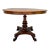 Antique American Empire Mahogany Paw Foot Pedestal Center Table, Late 19th Century For Sale