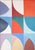 2026, Abstract Geometric Tiles, Bauhaus Landscape, Representation of Nine Skies, Acrylic Paint on Watercolor Paper by Natalia Roman For Sale