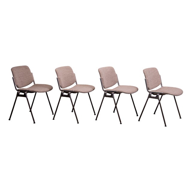 Vintage DSC 106 Chairs by Giancarlo Piretti for Castelli, 1980, Set of 4 For Sale