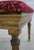 Pair of Red & Gold French Louis XVI Ottomans Footstools For Sale In Philadelphia - Image 6 of 9