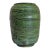 MCM Ceramic Artisan Vase Green Raku For Sale