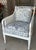 Traditional Vintage Hibriten Bernhardt Caned Armchair With Lee Jofa Oscar De La Renta Sameera Fabric For Sale - Image 3 of 18