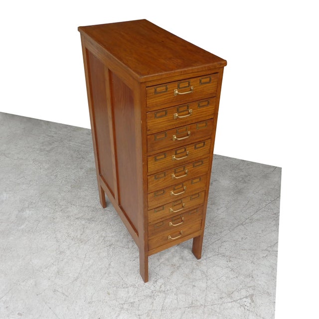 Vintage Card Catalogue Cabinet For Sale - Image 4 of 9