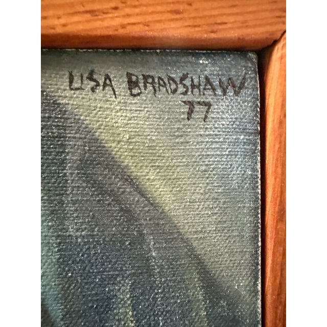 Abstract Lisa Bradshaw 1977 Sci-Fi Modern Umbrella TreesCape Wit Giant Aloe For Sale - Image 6 of 7